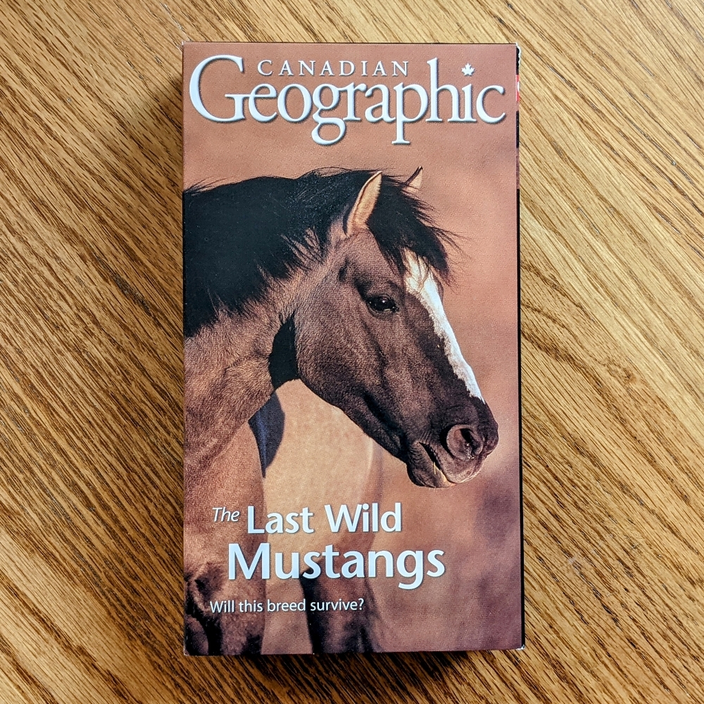 The Last Wild Mustangs Documentary Canadian Geographic Film Vintage VHS Tape